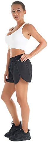 Ženske быстросохнущие kratke hlače za trčanje Blooming Jelly Sportske kratke hlače s fleksibilnim gumicom u struku za aktivne vježbe s džepovima 1,75
