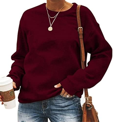 Nsirloi Ženska majica Vintage košulja Top s dugim rukavima однотонный pulover za žene Bluze Plus size košulja