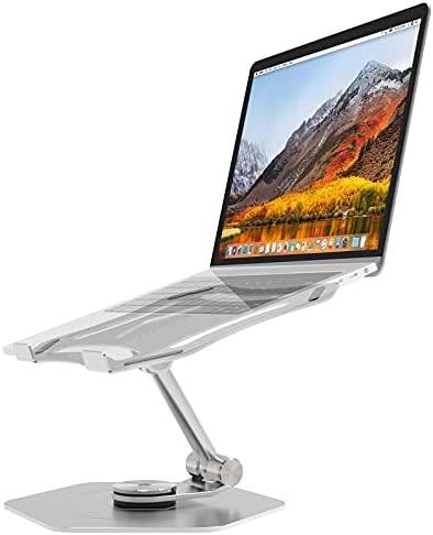 Zaokretni Podesivo postolje za laptop, Rotacija aluminijske podloge za laptop na 360° s mehaničkim zvukom, Stalak