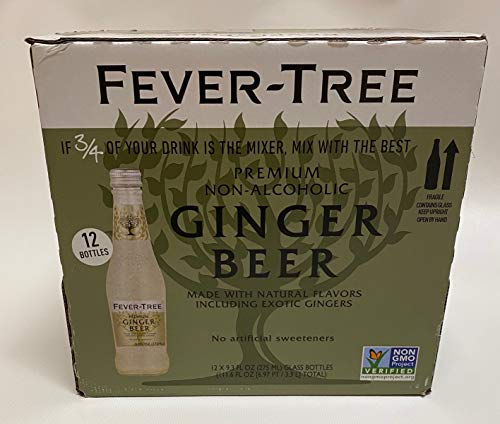 Staklene Boce ispod piva od Đumbira Premium klase Fever-Tree, Bez GMO, Bez umjetnih sladila, Aroma i konzervansa,