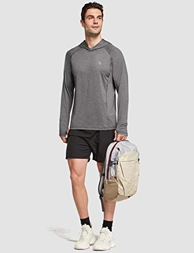 Majica Muška s dugih rukava s kapuljačom Majice Brzo Suha Ribolov Treninga Sportska Majica Slobodna slijetanje
