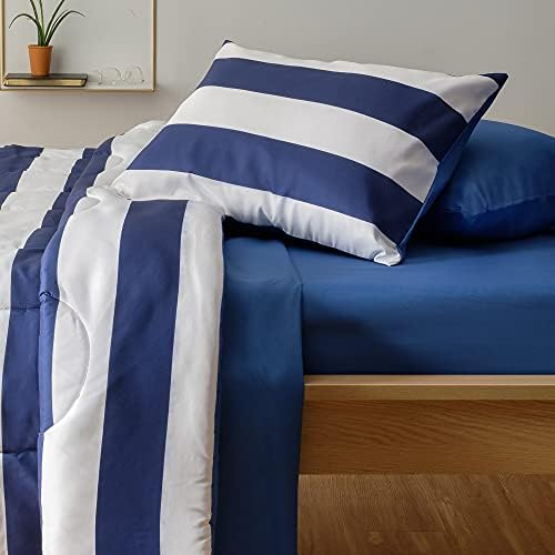 Jutarnja krevet od 5 komada u torbi Komplet od krpica u tamno-plavoj boji za ragbi | Twin/Double Veličina XL