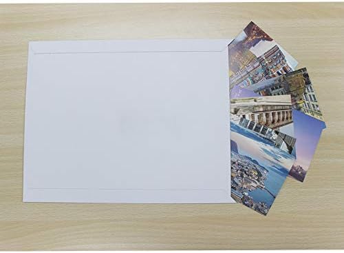50 Komada 9X12 cm Самозаклеивающиеся Poštanske Omotnice za Фотодокументов Ostaju ravne Bijele Kartonske Koverte