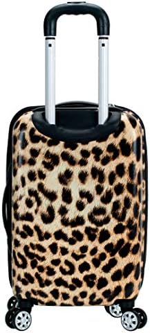 Kofer Rockland Safari s rotirajućim Točak Hardside, Leopard, Ručnu prtljagu 20 inča