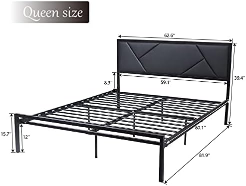SHA CERLIN Moderna Metal King Size Krevet s Geometrijskim Uzglavljem od Prave kože Liči, Krevet-platforma sa