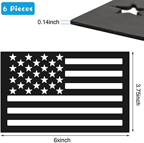 6 Kom. Američka Zastava Magnet montažni rez 3D Zastavu SAD-Amblem Automobil Naljepnice na Auto Taktički Vojno-Patriotske
