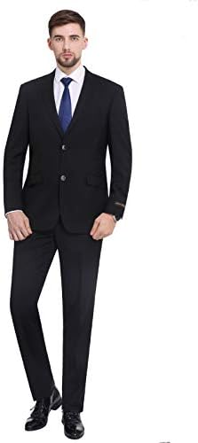 Muška odijela P&L Slim Fit iz 2 predmeta, Poslovne vjenčanja odijelo za maturalnu večer, jaknu, blazer, smoking