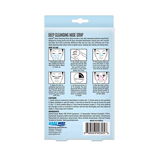 Trake za nos Epielle za duboko čišćenje 12 trake za nos - Odmah čisti začepljene pore, uklanja akne, Povećana