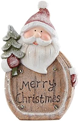 Domaći božićni ukrasi Djeda Mraza-figurica Djeda Mraza s led pozadinskim osvjetljenjem za uređenje zimskih praznika,božićni