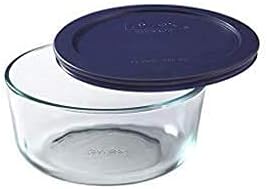 Za pohranu Pyrex 2-Чашечная Okrugli tanjur, Prozirna s plavim poklopcem, Kućište od 6 Kontejnera