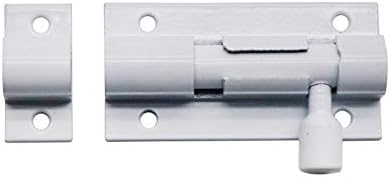 LC LICTOP Bijeli Aluminijski Klizni Svornjak Zasun Vrata Prtljažnik 2-inch Mini-Sigurnost Vrata Klizni Kvaka