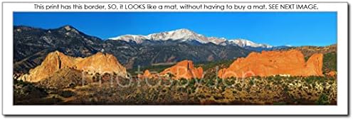 SLIKE Vrh Dijon Lemljenje i Vrt Bogova 12 cm x 36 cm Planinski krajolik Colorado Ispis slike Panorama Plakat Фотоизображение Standardne veličine