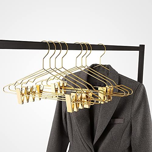 Zlatna Vješalice za odjeću Metalne stezaljke Vješalice 16,5 Cm Od ružičastog Zlata Hlače Žičanom vješalica za
