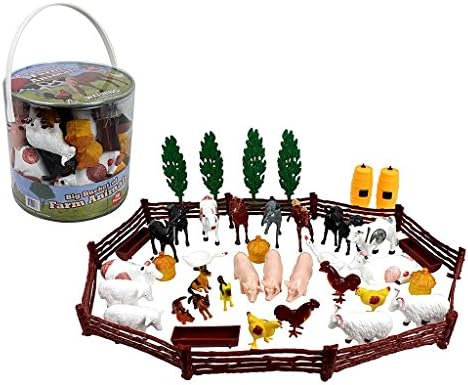 SCS Izravne Igračke za domaće životinje Figurice 50 kom. Set igračaka za bebe i djecu - 16 Jedinstvenih ljubimce