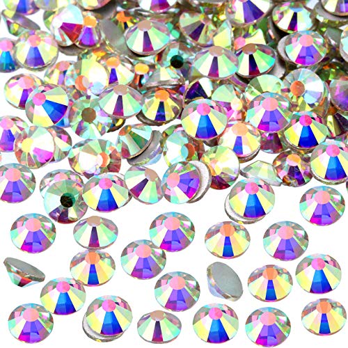 NCB 7200шт Ne Rješava Kristali sa stražnje strane Rhinestones Okrugle Staklene Dijamanti Ovjes Drago kamenje