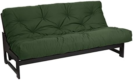 Madrac-futon Mozaic Queen-Size 12-inčni, od pamuka саржи, Hunter-Green