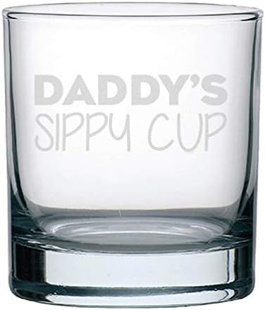 Čaša za viski Veracco Daddy ' s Sippy Cup Smiješno pokloni Za Rođendan Dan očeva Za Tatu (Prozirna, Staklena)