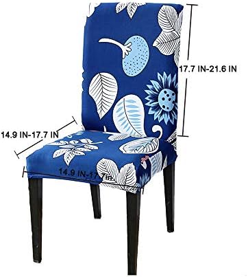 Gikidea Cjelovite elastične navlake za blagovaona stolice s cvjetnim uzorkom, Nalik hotelsku stolica, Kuhinja
