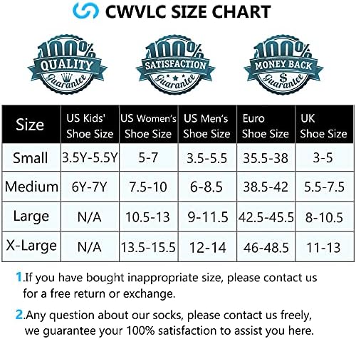 CWVLC Unisex Soft Kompresije Sportske čarape za gležnjeva Multipack