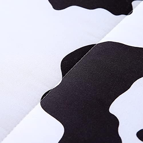 Noćenje Менгерси u vreći - Setove deke s po cijeloj površini krave, Veličina S, Crno-bijeli Reverzibilni Set