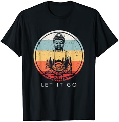 Pusti Meditaciju Buddha-T-Shirt I Starinski Dar Zen Svećenike