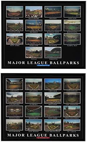 Povijesni spomenici - Parkovi s loptom Američke lige i Nacionalne lige, Set zračnih snimaka u okviru od 2