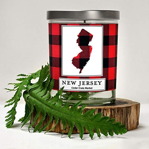 Sojino svijeća u stilu Buffalo iz New Jerseya | Balsam Frazier, Pine Igla, Kedar | 10 Unci. Svijeća u staklenku