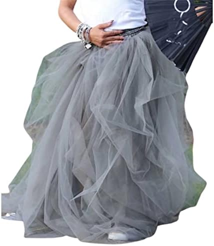Ženska Duga Maxi Suknja od Tila, duga do poda Višeslojne Vjenčanje Posebna, Večernja zabava A-Line Bujna Suknja