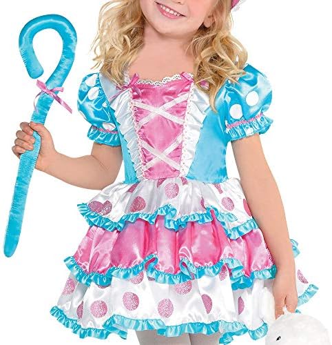 kostim za djevojčice amscan Little Bo Peep, Mali (4-6)- 3 kom., Višebojno