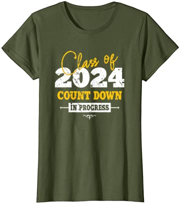 Klasa 2024 Godine Računajući Prvog Dana, Natrag U T-Shirt Второкурсника