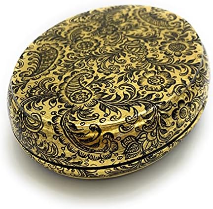 Ekskluzivna ukrasne kutije za nakit ruska lakirano minijatura Sankt Peterburg, сусальное zlato. Izrađen je od
