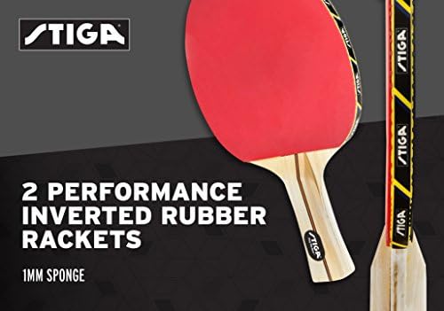 Set Za ping-Pong STIGA Performance 2 Od – 2 Reketa Za Stolni Tenis, 3 – 3-Zvjezdice Narančaste Lopte U Paketu