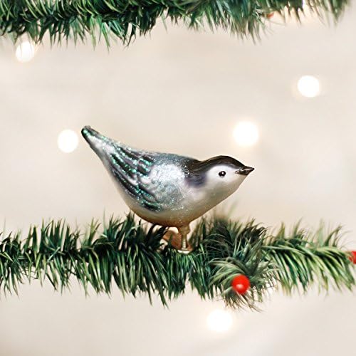 Božićne dekoracije su na Starom kontinentu: Nakit od stakla Nuthatch za Božićno drvce