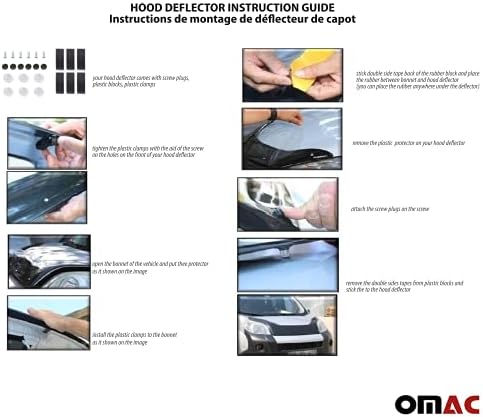 Zaštita od prednjih Insekata Zaštita Deflektor Poklopca motora Zaštita motora za Fiat Doblo 2010-2021
