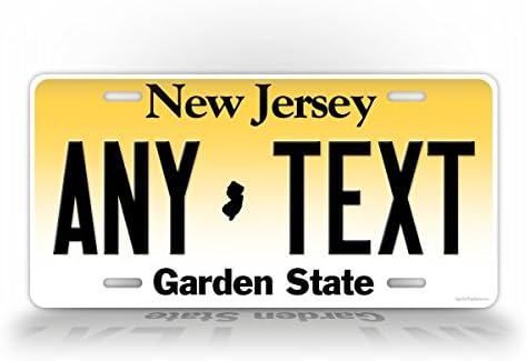 Znakovi i oznake Na red Registarskih oznaka države New Jersey Bilo koji tekst Personalizirane NJ Metalni Automatski