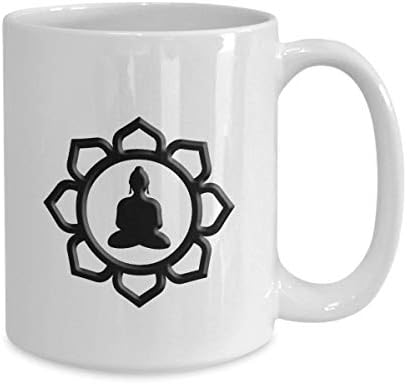 Simbol Religije Mahayana Budistički Budizam Vjera Theravada 15 oz Bijela Kava Bubalo Šalica