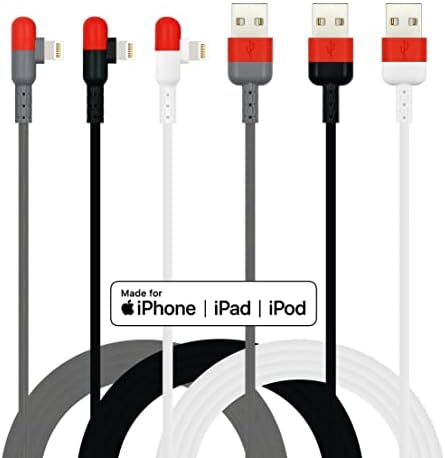 Kabel premium klase 4 boje za iPhone Lightning, HYXing [4 pakiranje 10/6/6/3 ft], Kabel za brzo punjenje pod
