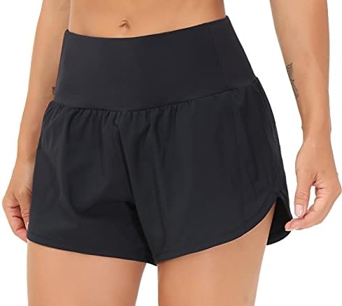 THE GYM PEOPLE Ženske kratke hlače za trčanje s visokim strukom быстросохнущие sportske kratke hlače za trening