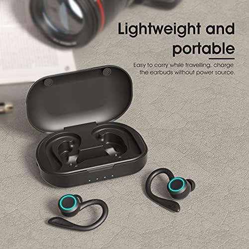 APEKX Ove Bežične Slušalice za punjenje s antenskim slučajem IPX 7 Vodootporan Bluetooth Slušalice na uho Ugrađeni