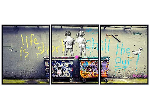 Smiješno skup zidnih росписей ulične umjetnosti Banksy - Foto Dekor zidova gradskih Grafiti, Ukras za dom, Ured,