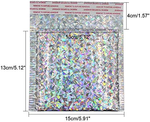 5x5 Holografski Poli Пузырьковые Poštanske Pakete Poštanske Torbe Za isporuku nakit u Torbu s самозаклеивающимися
