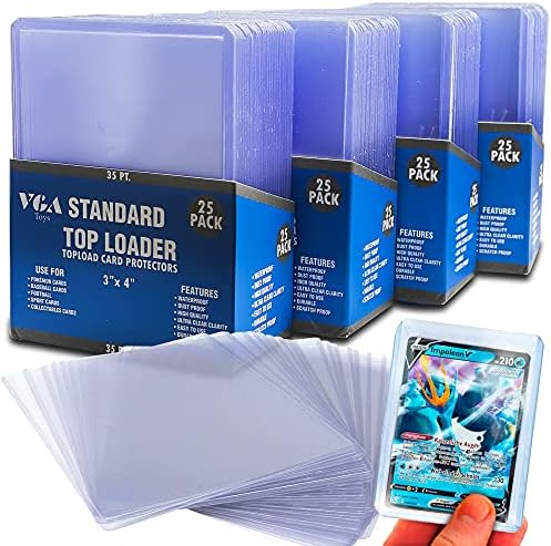 Najbolje Preuzimatelja za kartice 100 Broj - 3 x 4 cm, Prozirna Trading Card, Tvrda Plastika, Tvrdi Loader Kartica
