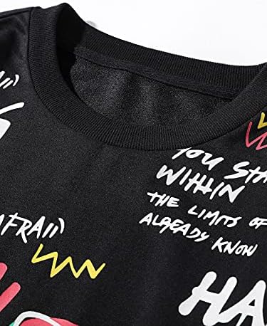Milumia Muška majica okruglog izreza Majica Vintage grafička Majica u stilu hip-hop Majica sa kapuljačom