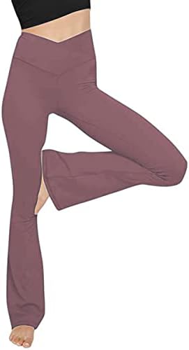 TOPYOGAS svakodnevne Ženske hlače za joge s shafted V Crossover s visokim strukom Spaljene sweatpants Tajice