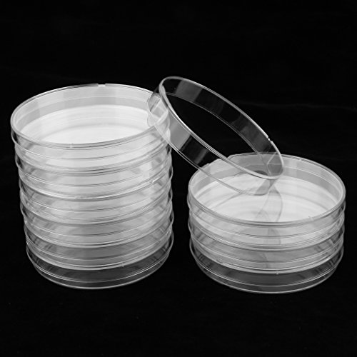 10 Komada Sterilne Plastične Čaše Petri s poklopcem promjera 60 mm i dubine 15 mm