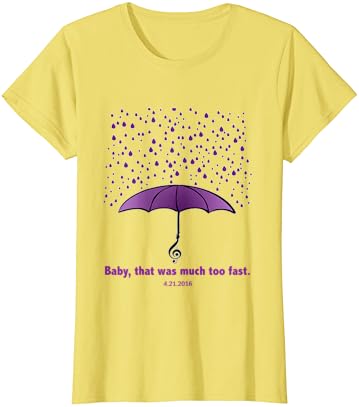 Ljubičasta suze kiše pod okriljem t-Shirt-Počast