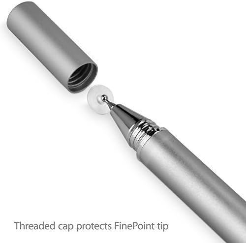 Olovka za ASUS Chromebook Flip C433 (Olovka od BoxWave) - Kapacitivni stylus FineTouch, Суперточная Olovka za ASUS Chromebook Flip C433 - Srebrna metalik