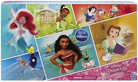 Kraljevska kolekcija Disney Princeze, 12 Modne Lutke-Ariel, Aurora, Belle, Pepeljuga, Jasmin, Merida, Moana,