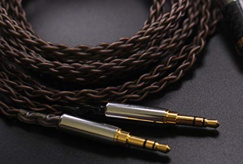 KK Kabel KA-MA Ažuriranje Zamjena audiokabel Kompatibilan kabel za slušalice T1 II, Slušalice T5. Utikač od 3,5 mm i adaptera 6,35 mm KA-MA (2 M(6,5 ft))