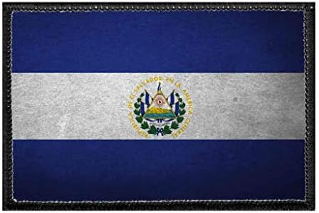 Zastava Salvador - Boja - je Otrcana | Nosač na kuku i spojnice za Kape, Traperice, Prsluka, Kaputa | 2x3 noćenje